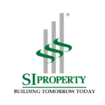 SI Property logo with bar graph, green waves, and tagline "Building Tomorrow Today
